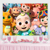 Karikatur Niedlich Geburtstag Hintergrund für Party Dekor